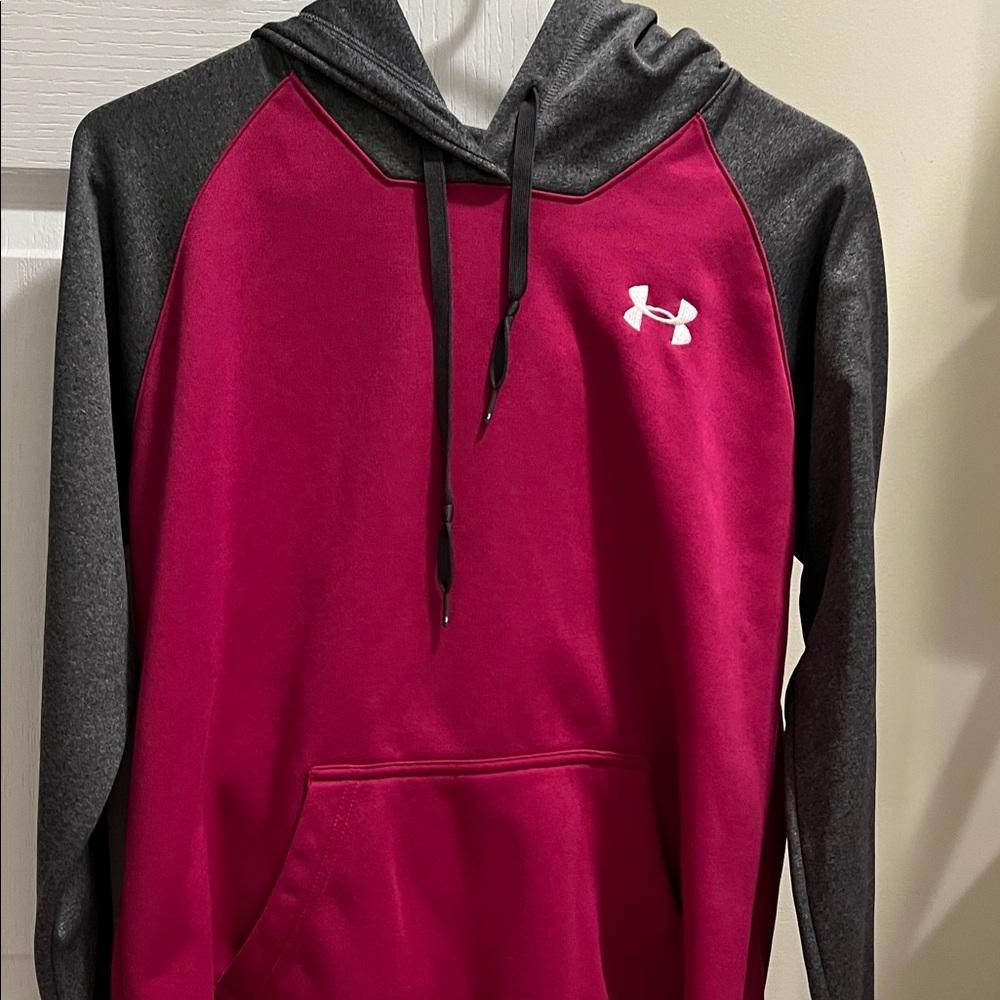 Under Armour Fuchsia and Charcoal Hoodie